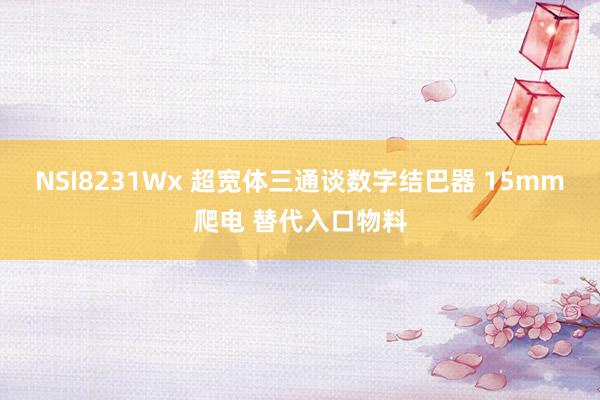 NSI8231Wx 超宽体三通谈数字结巴器 15mm爬电 替代入口物料